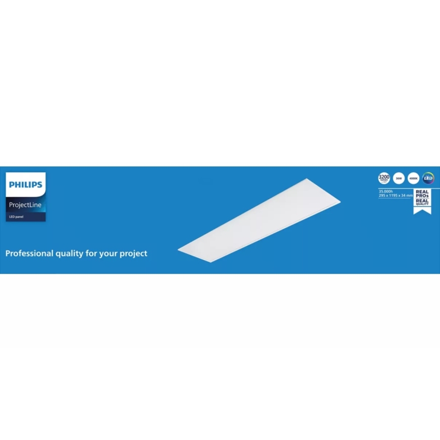 Philips - Recessed LED Panel PROJECTLINE LED/36W/230V UGR19 4000K 119x29,5 cm