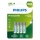 Philips R03B4RTU10/10 - 4 pcs Rechargeable battery AAA NiMH/1,2V/1000 mAh