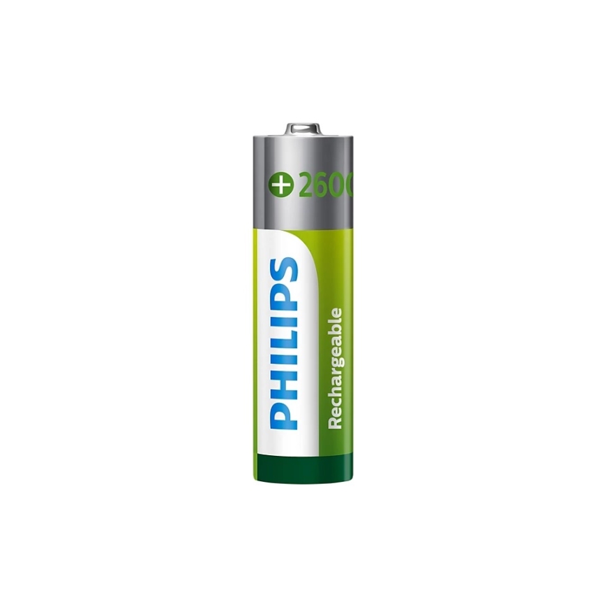 Philips R6B2A260/10 - 2 pcs Rechargeable batteries AA MULTILIFE NiMH/1,2V/2600 mAh
