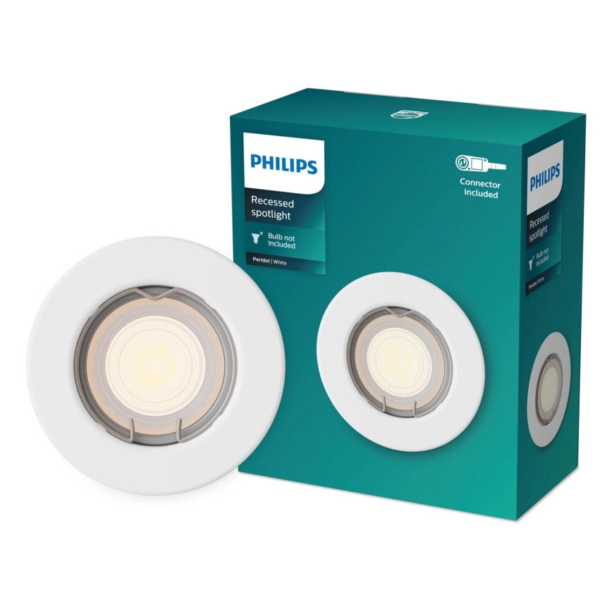 Philips - Recessed downlight PERIDOT 1xGU10/7W/230V white