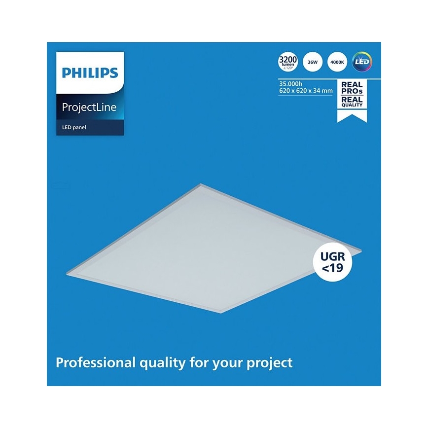 Philips - Recessed LED Panel PROJECTLINE LED/36W/230V 62x62 cm