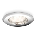 Philips - Recessed light 1xGU10/50W/230V shiny chrome