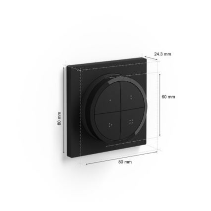 Philips - Remote control with a switch Hue TAP 1xCR2032 black