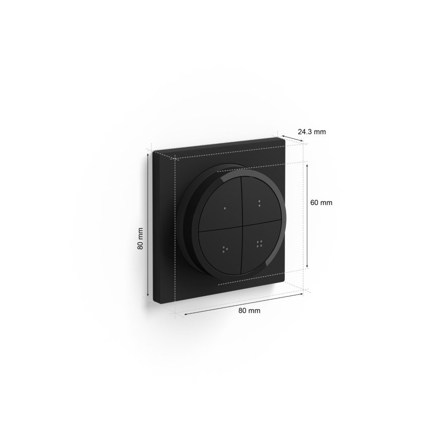 Philips - Remote control with a switch Hue TAP 1xCR2032 black