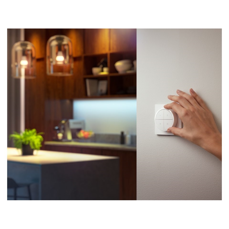 Philips - Remote control with switch Hue TAP 1xCR2032 white