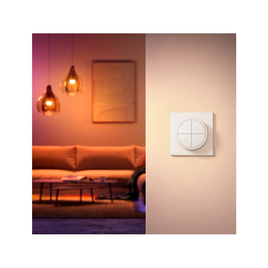 Philips - Remote control with switch Hue TAP 1xCR2032 white