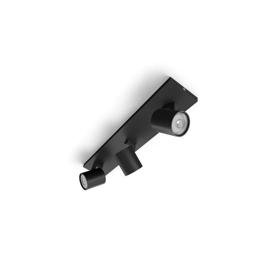 Philips - LED RGBW Dimmable spotlight RUNNER 3xGU10/6,5W/230V 2700-6500K black