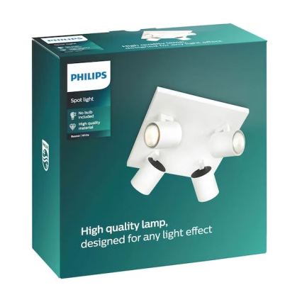 Philips - LED RGBW Dimmable RUNNER spotlight 4xGU10/6,5W/230V 2700-6500K white