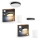 Philips - SET 1x LED Dimmable Ceiling Light Hue ENRAVE Ø 42.5 cm LED/33.5W/230V + 1x LED Dimmable Ceiling Light Hue Ø 26.1 cm LED/9.6W/230V + 2x remote controls