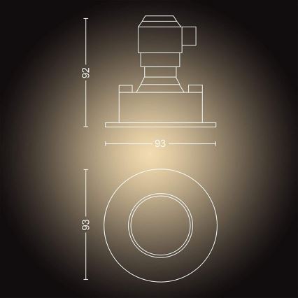 Philips - SET 3x LED Dimmable bathroom light Hue ADORE 1xGU10/5W/230V IP44 + remote control