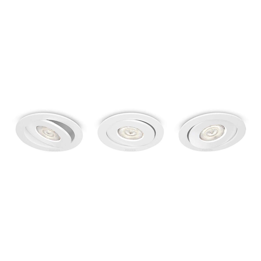 Philips - SET 3x LED Dimmable recessed light LED/4,5W/230V