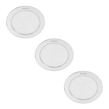 Philips - SET 3x LED Recessed light 1xLED/3,5W/230V 2700K