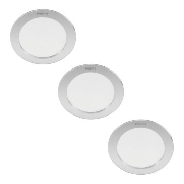 Philips - SET 3x LED Recessed light LED/3,5W/230V 2700K