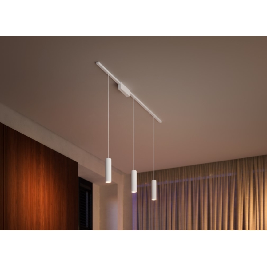 Philips - SET 3x LED RGB Dimmable chandelier on a string for rail system Hue PERIFO LED RGB/15,6W/230V 2000-6500K