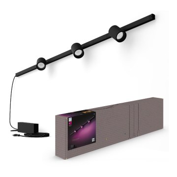 Philips - SET 3x LED RGB Dimmable light for rail system Hue PERIFO LED RGB/15,6W/230V 2000-6500K