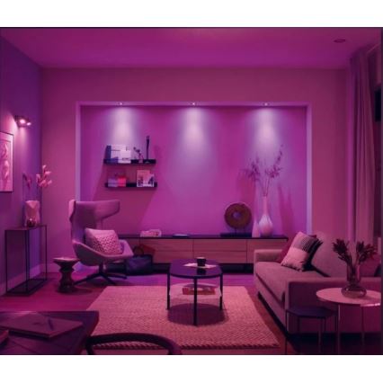 Philips - SET 3x LED RGB Dimmable recessed light Hue CENTURA 1xGU10/5,7W/230V 2000-6500K