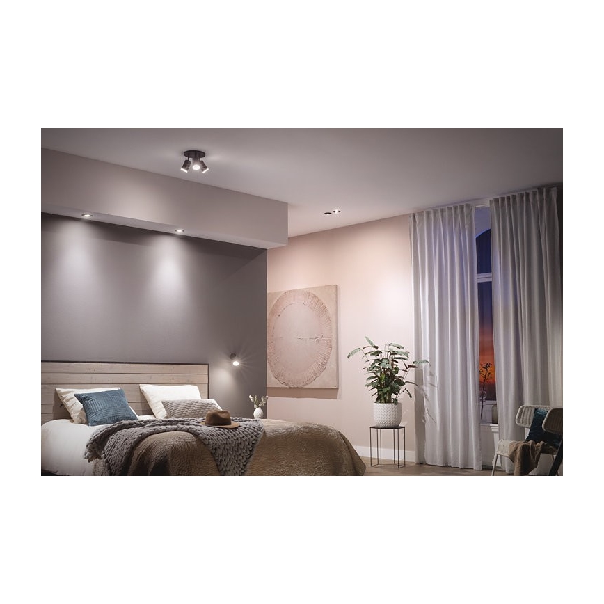 Philips - SET 3x LED RGB Dimmable recessed light Hue CENTURA 1xGU10/5,7W/230V 2000-6500K