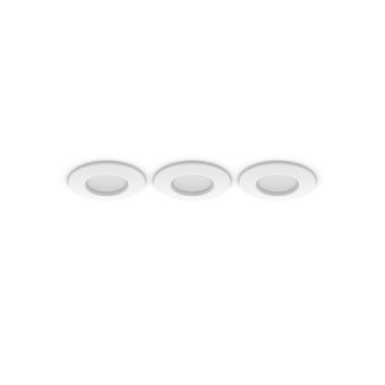 Philips - SET 3x LED RGBW Dimmable bathroom recessed light Hue SLIM LED/8,3W/230V IP44 2000-6500K