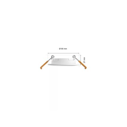 Philips - SET 3x LED RGBW Dimmable bathroom recessed light Hue SLIM LED/8,3W/230V IP44 2000-6500K