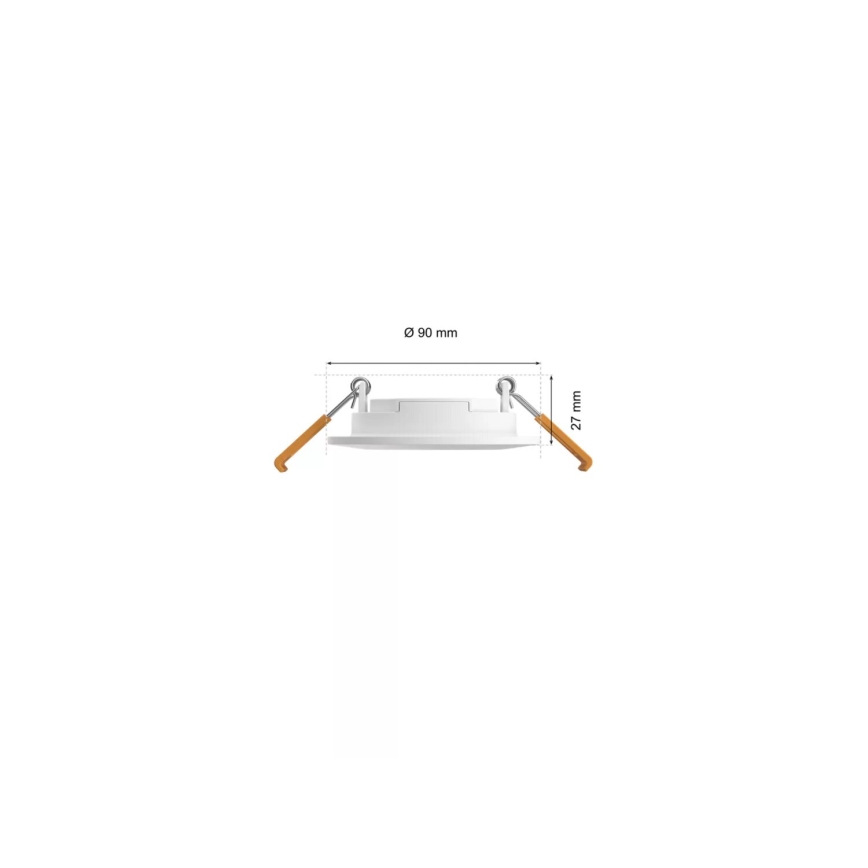Philips - SET 3x LED RGBW Dimmable bathroom recessed light Hue SLIM LED/8,3W/230V IP44 2000-6500K