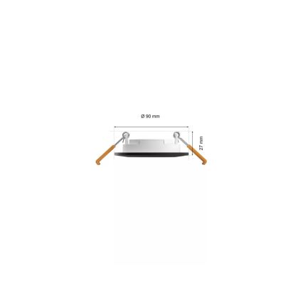 Philips - SET 3x LED RGBW Dimmable bathroom recessed light Hue SLIM LED/8,3W/230V IP44 2000-6500K