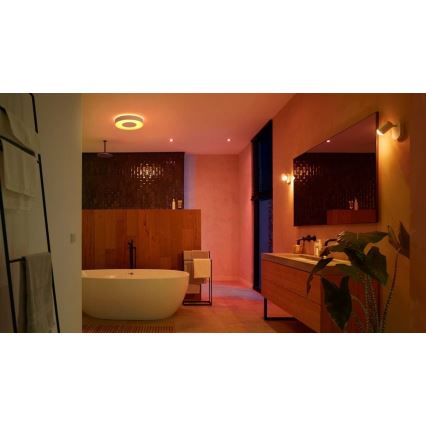 Philips -SET 3x LED RGBW Dimmable bathroom recessed light Hue XAMENTO 1xGU10/5,7W/230V 2200-6500K IP44