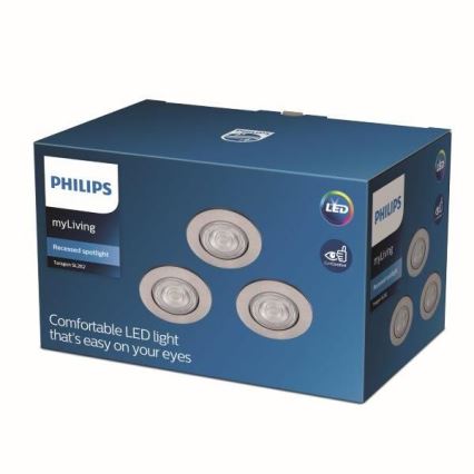 Philips - SET 3x LED Suspended light LED/4.5W/230V 2,700K