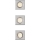 Philips - SET 3x PERIDOT recessed downlight 1xGU10/7W/230V silver
