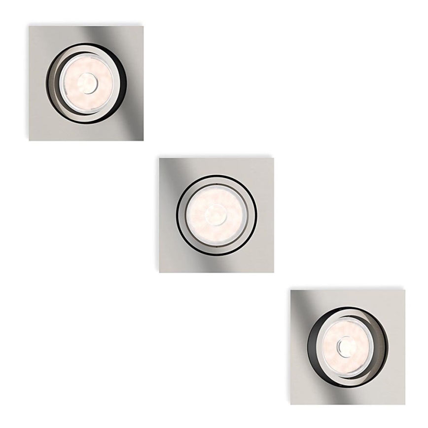 Philips - SET 3x Recessed light 1xGU10/5,5W/230V