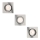 Philips - SET 3x Recessed light 1xGU10/5,5W/230V