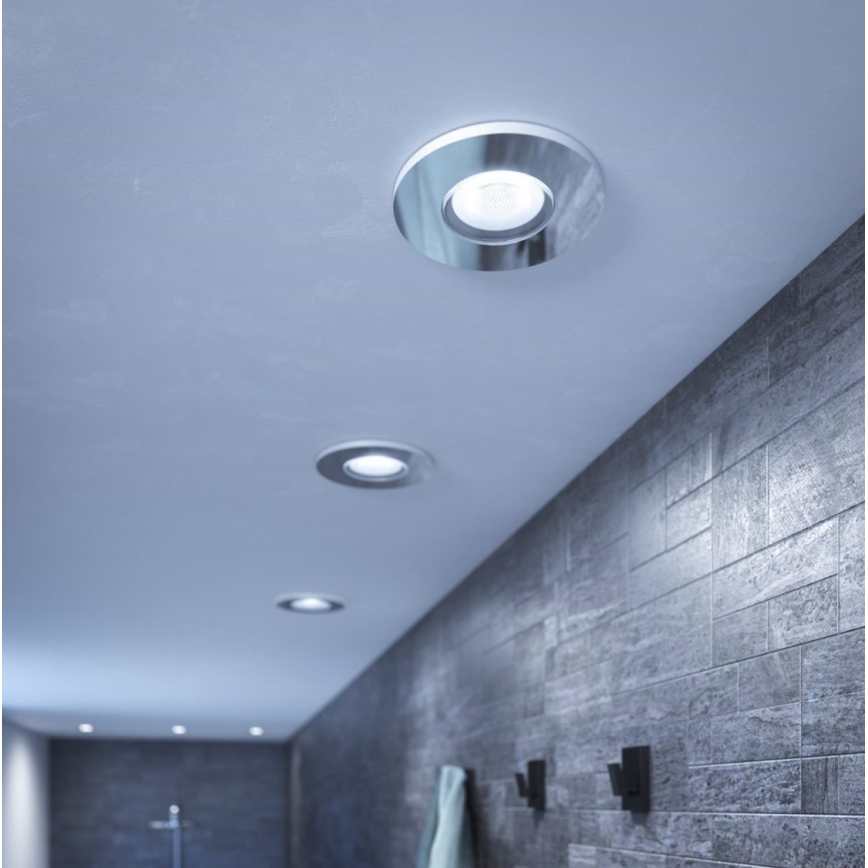 Philips - SET 3x LED Dimmable bathroom recessed light Hue ADORE BATHROOM 1xGU10/4,2W/230V 2200-6500K IP44