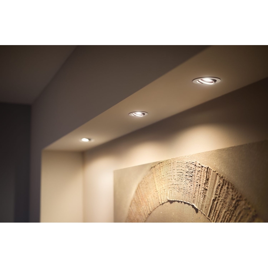Philips - SET 3x LED Dimmable recessed light Hue MILLISKIN 1xGU10/4,2W/230 2200-6500K