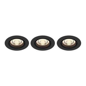 Philips - SET 3xLED Dimmable recessed light IMPALA Warm Glow LED/6W/230V 2200-2700K