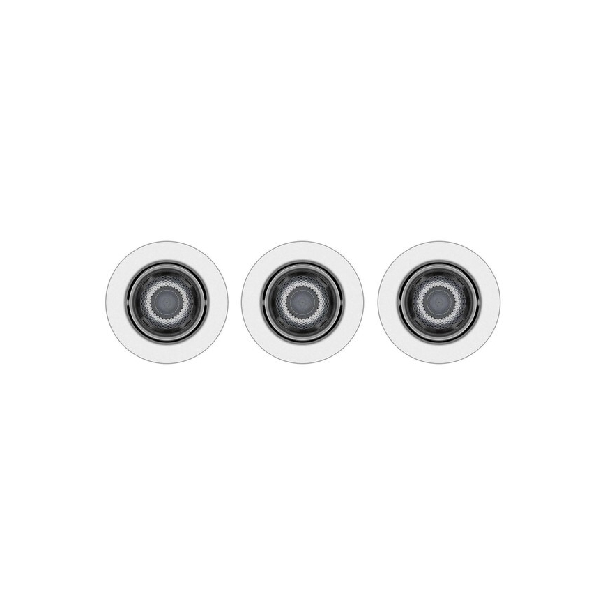 Philips -SET 3xLED Dimmable recessed light IMPALA Warm Glow LED/6W/230V