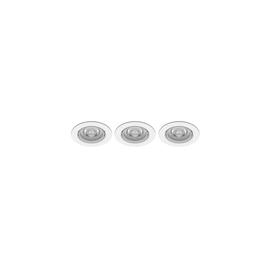 Philips -SET 3xLED Dimmable recessed light IMPALA Warm Glow LED/6W/230V