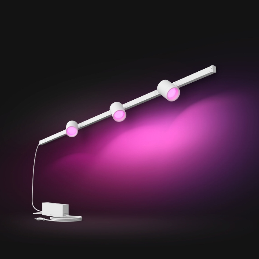 Philips - SET 3x LED RGB Dimmable light for rail system Hue PERIFO LED RGB/15,6W/230V 2000-6500K