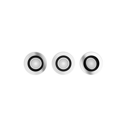 Philips - SET 3xLED RGBW Dimmable recessed light Hue CENTURA 1xGU10/4,2W/230V 2000-6500K
