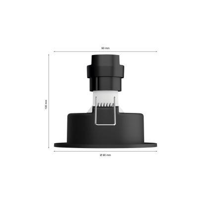 Philips - SET 3xLED RGBW Dimmable recessed light Hue CENTURA 1xGU10/4,2W/230V 2000-6500K