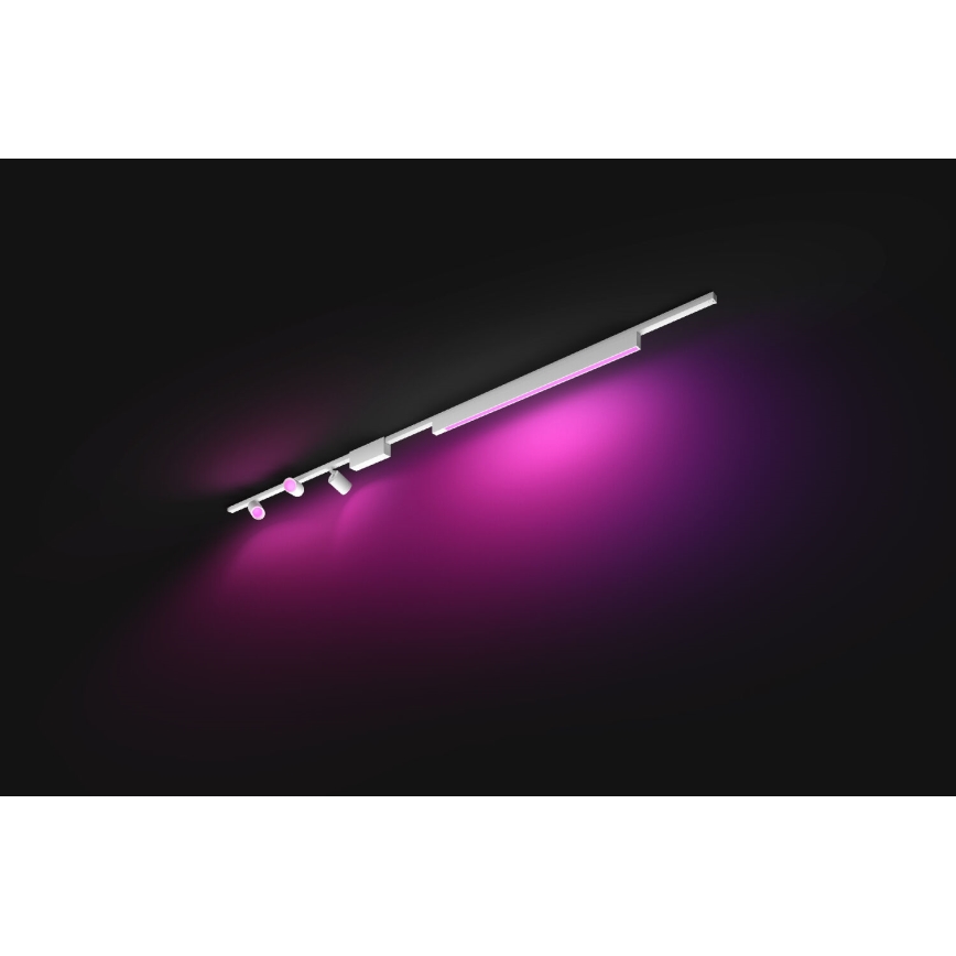Philips - SET 4x LED RGB Dimmable light for rail system Hue PERIFO LED RGB/44,6W/230V 2000-6500K