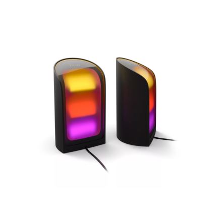 Philips - Set of 2 Hue Play RGBW Dimmable LED Projection Lights LED/20W/230V 2000–6500K Black