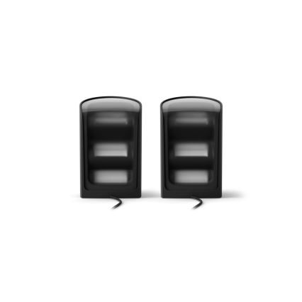 Philips - Set of 2 Hue Play RGBW Dimmable LED Projection Lights LED/20W/230V 2000–6500K Black