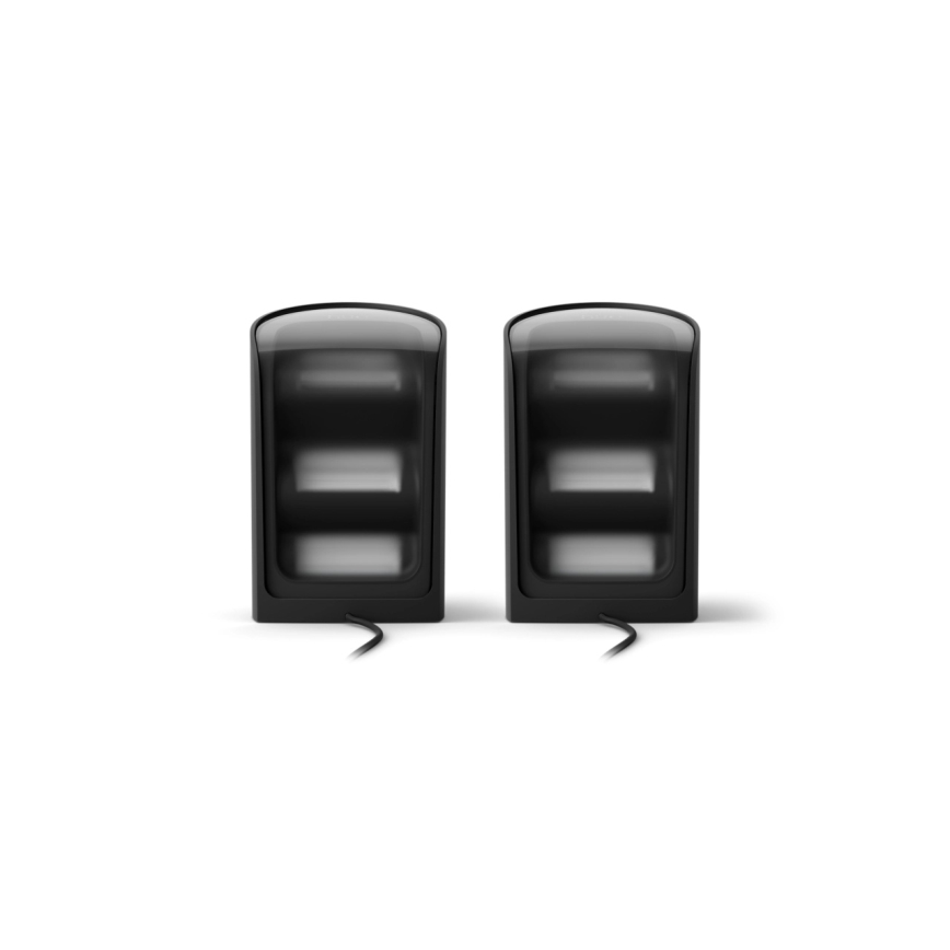 Philips - Set of 2 Hue Play RGBW Dimmable LED Projection Lights LED/20W/230V 2000–6500K Black