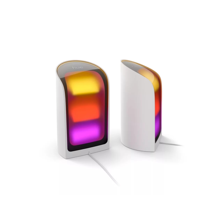 Philips - Set of 2 Hue Play RGBW Dimmable LED Projection Lights, 20W/230V, 2000–6500K, White