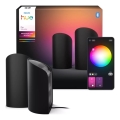 Philips - Set of 2 Hue Play RGBW Dimmable LED Projection Lights LED/20W/230V 2000–6500K Black