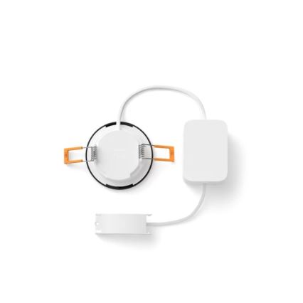 Philips - Set of 2 RGBW Dimmable Bathroom Recessed Downlights Hue SLIM LED/8,3W/230V 2000-6500K Black IP44