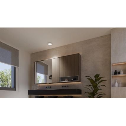 Philips - Set of 2 RGBW Dimmable Bathroom Recessed Downlights Hue SLIM LED/8.3W/230V 2000-6500K White IP44
