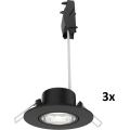 Philips - Set of 3 Dimmable LED Recessed Downlights CILANTRO LED/5W/230V 4000K Black