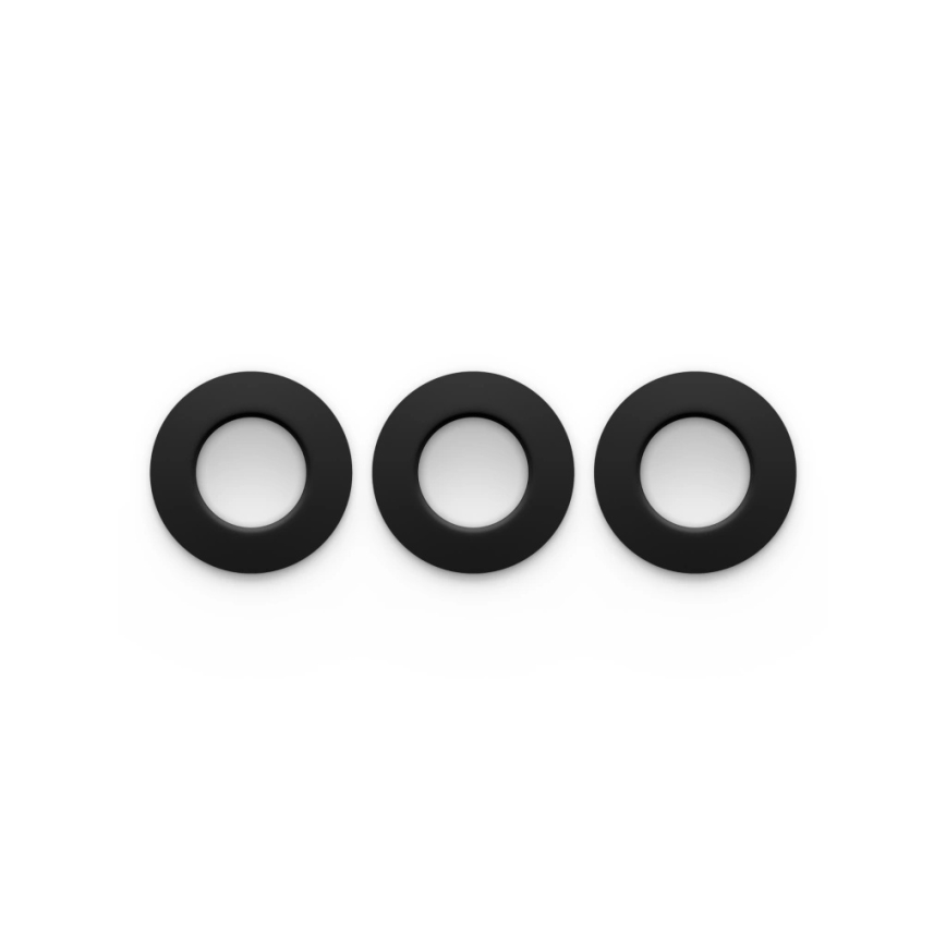 Philips - Set of 3 LED RGBW Dimmable Bathroom Recessed Downlights Hue SLIM LED/8,3W/230V 1000-20000K Black P44