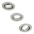 Philips - Set of 3 PERIDOT recessed downlights 1x GU10/7W/230V, silver