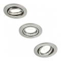 Philips - Set of 3 PERIDOT recessed downlights 1x GU10/7W/230V, silver